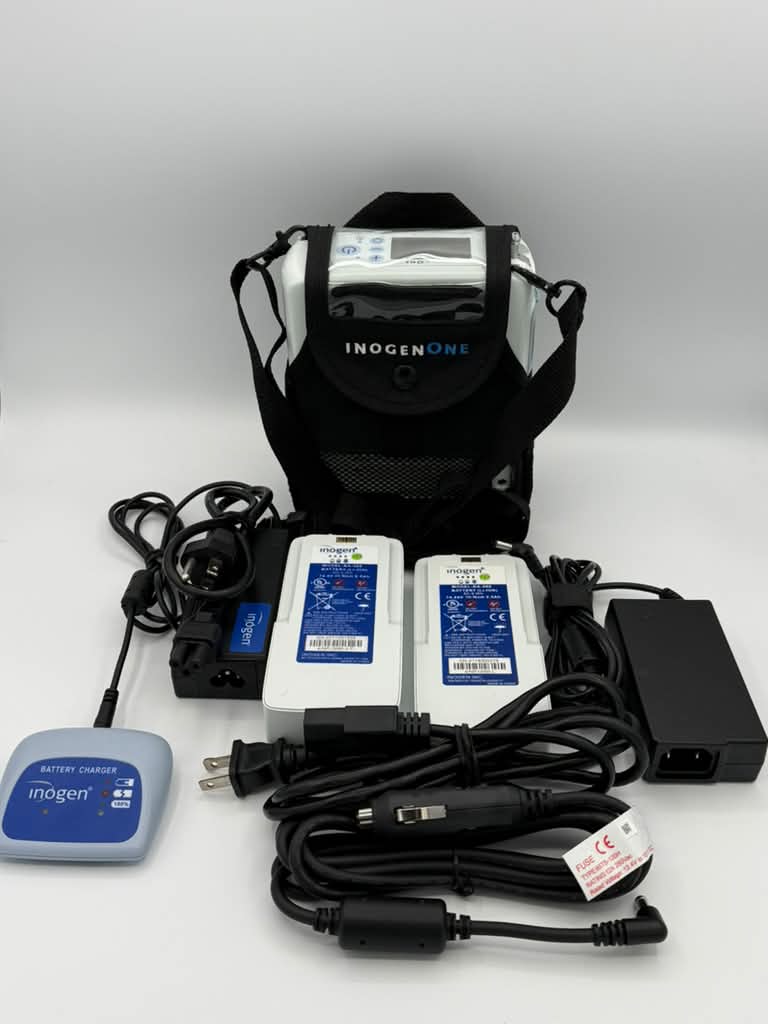 Inogen One G4/OxyGo FIT Package with Single battery, double battery and external battery charger