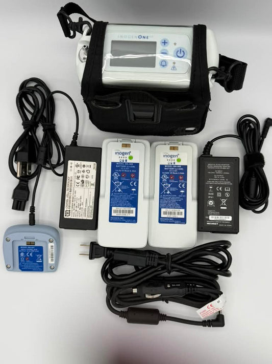 Inogen One G4/OxyGo FIT Package with Single battery, double battery and external battery charger