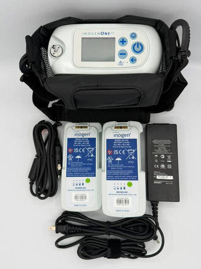 Inogen One G5 Package with single and double battery