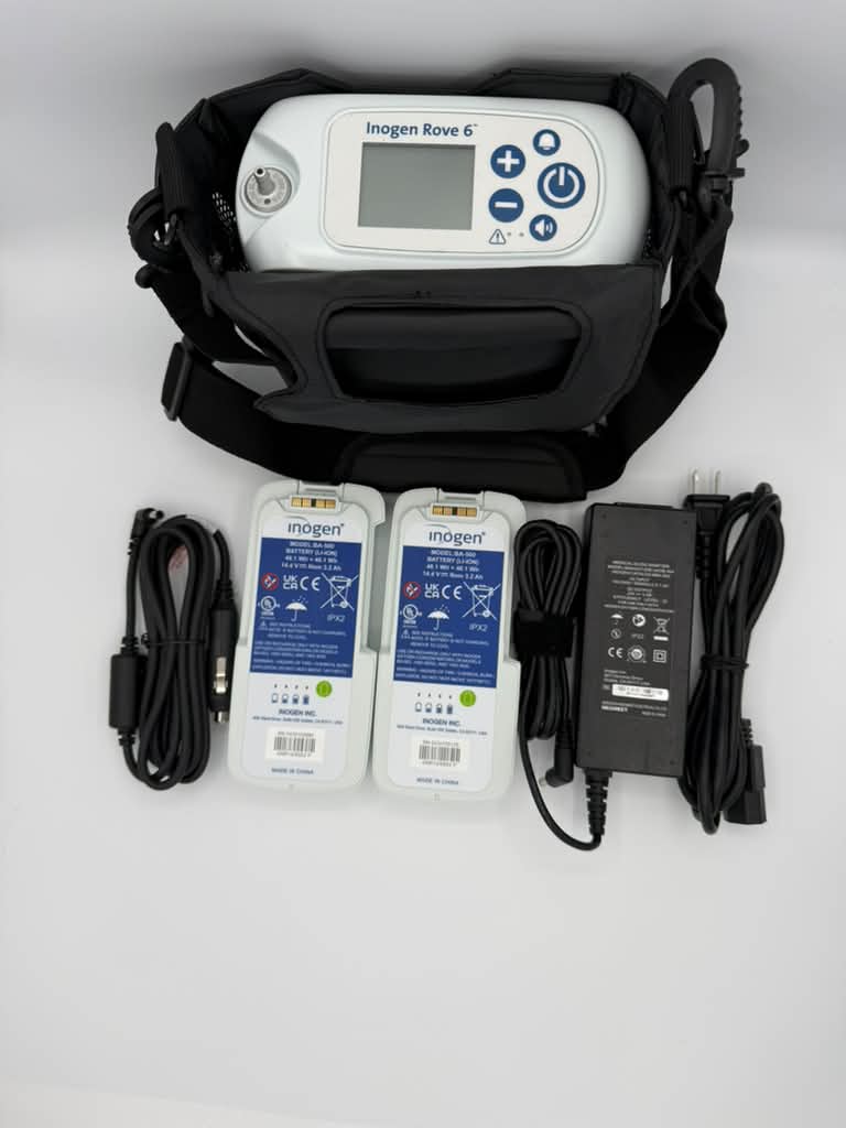 Inogen Rove 6 Package with 2 single batteries