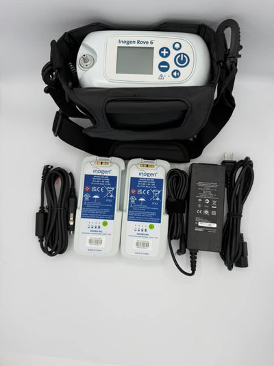 Inogen Rove 6 Package with 2 single batteries