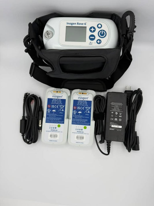Inogen Rove 6 Package with 2 single batteries