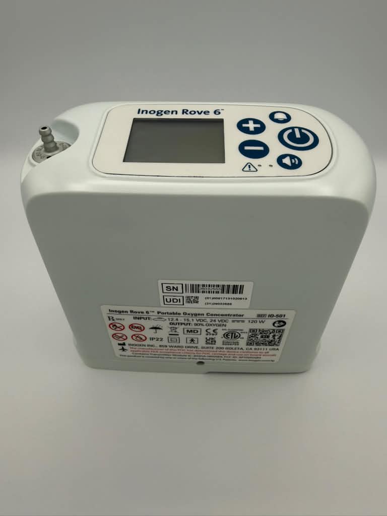 Inogen Rove 6 Package with Single battery, double battery and external battery charger