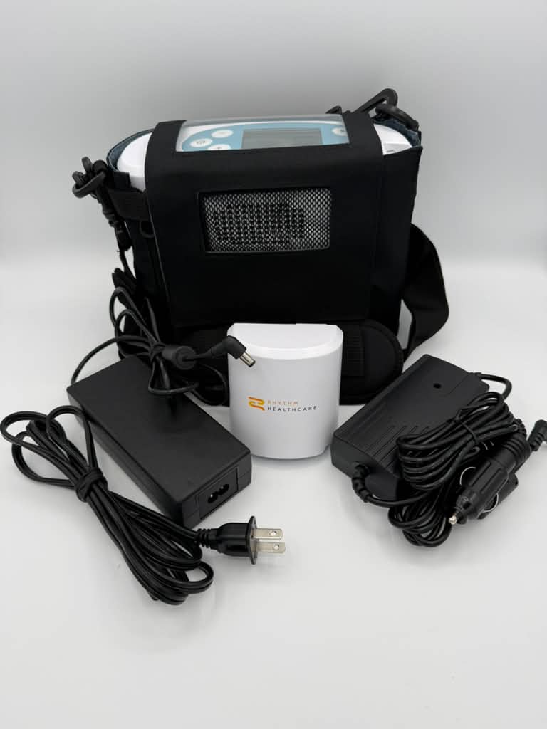 Rhythm P2-E6 Portable Oxygen Concentrator package